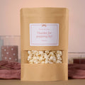 Geschenkzak voor de bruiloft gevuld met popcorn - Studio miron