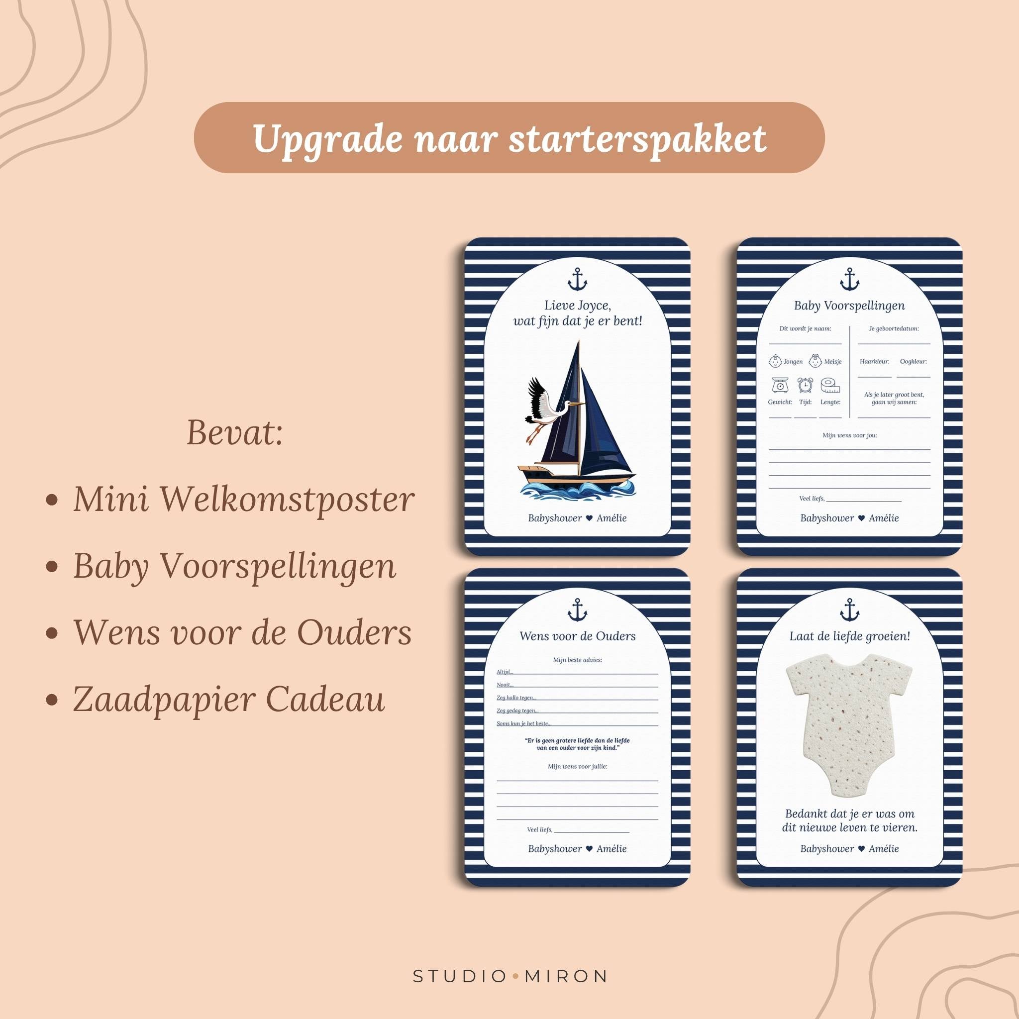 Baby Voorspellingen | Navy Blue