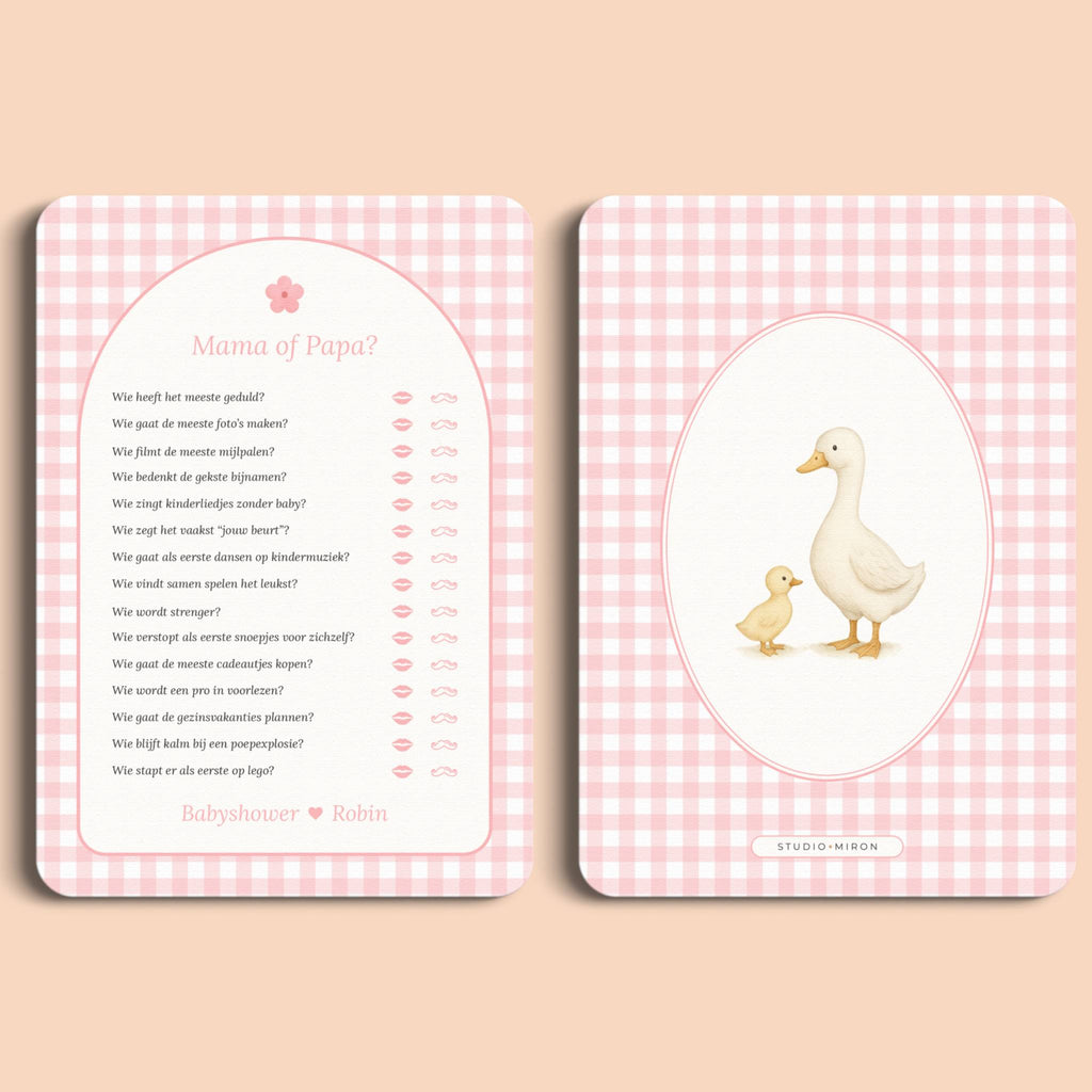 Mama of Papa | Gingham Roze