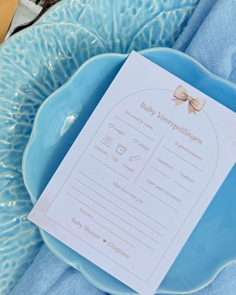 Waarom een welkomstbord op de babyshower niet mag ontbreken